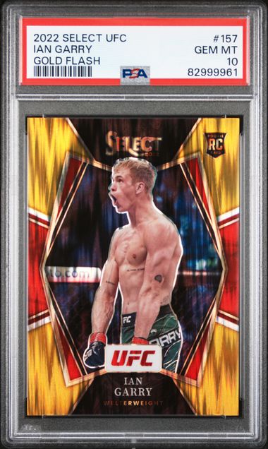 2022 Panini Select Ufc Ian Garry #157 (Gold Flash) Gem Mt 10 front