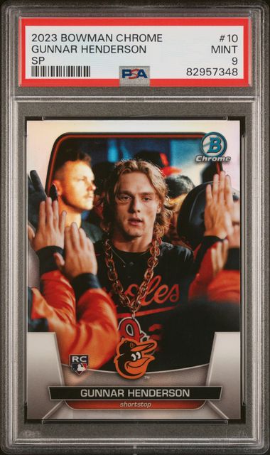 2023 Bowman Chrome SP #10 Gunnar Henderson PSA 9 on Goldin Marketplace