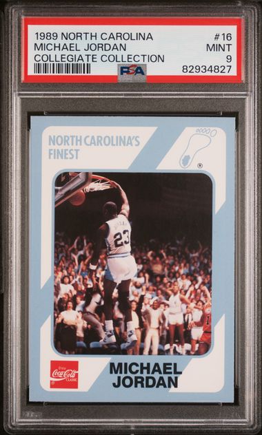 定番再入荷1989 north Carolina #16 michael jordan PSA 10 collegiate collection マイケル ジョーダン カード 1円スタート その他