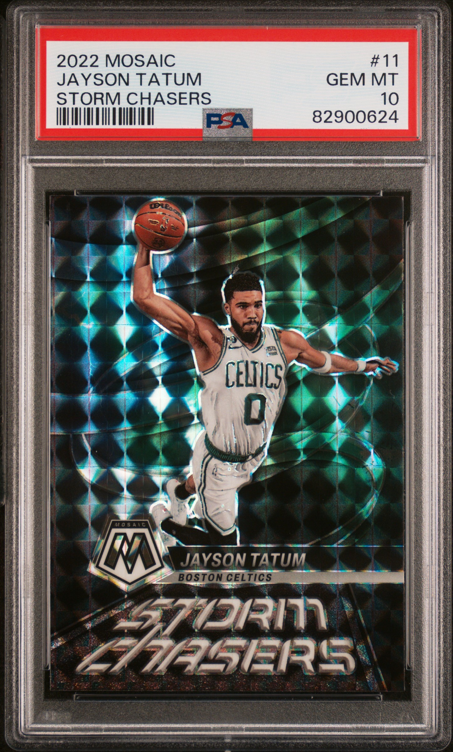 Jayson Tatum 2022 Mosaic #11 Storm Chasers /(SSP) Price Guide 