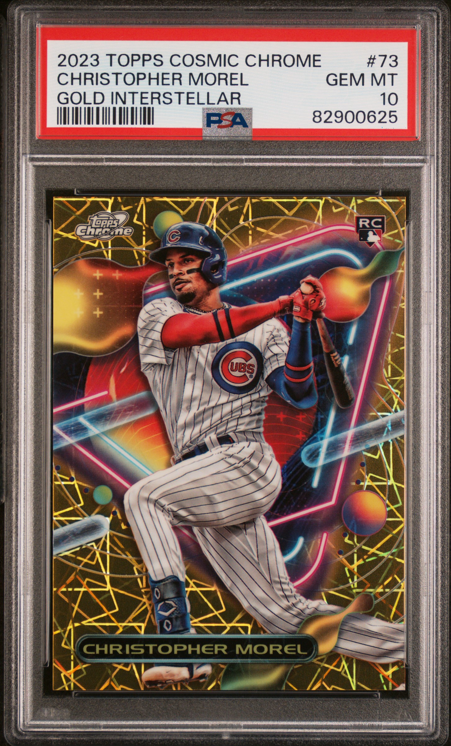 Christopher Morel 2023 Topps Chrome Cosmic #73 Gold Interstellar 