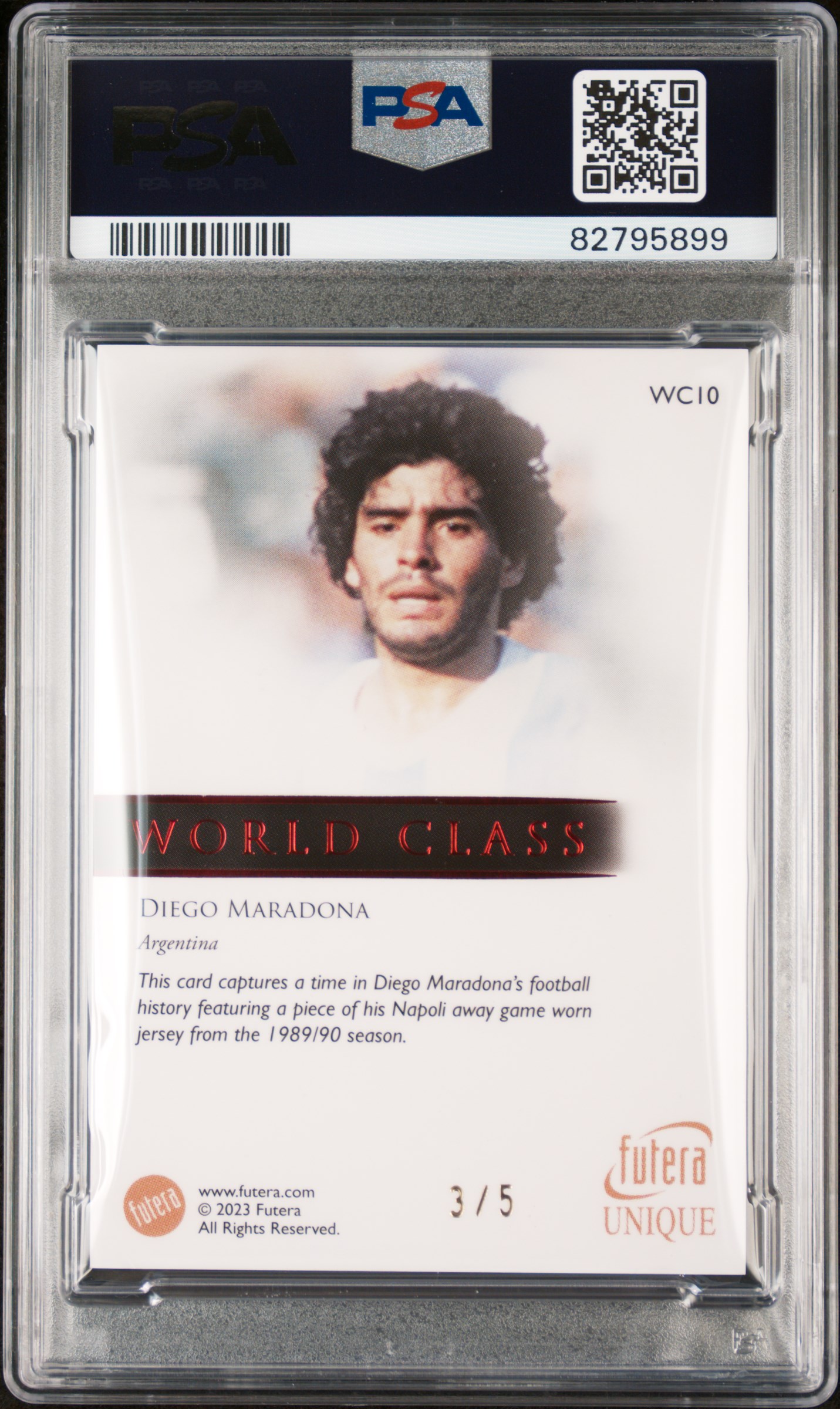 スポーツ選手 2003 FUTERA PLATINUM #W04 DIEGO MARADONA Diego Maradona 2003 Futera Platinum World Football World