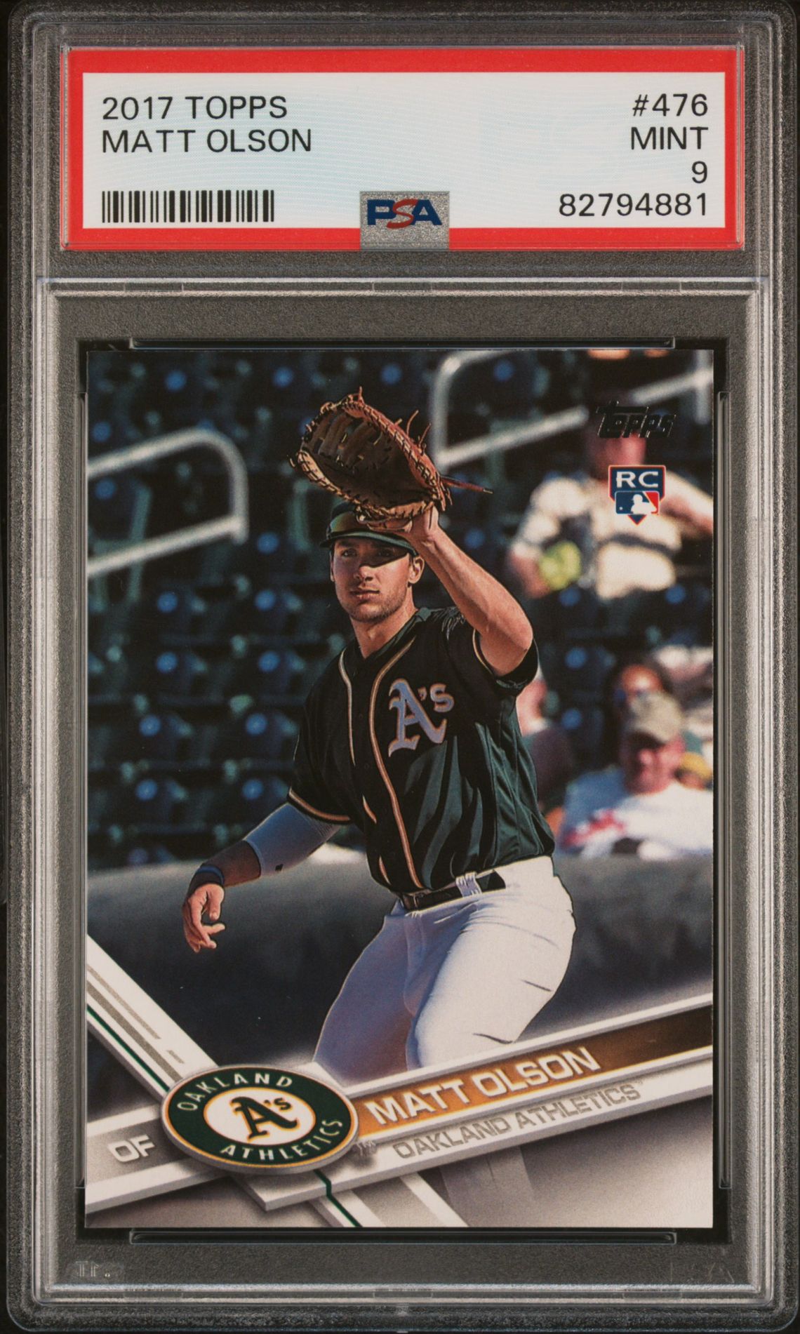 2017 Topps TOPPS #476 Matt Olson front