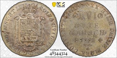 1792-MC 16 G.Gr AU58