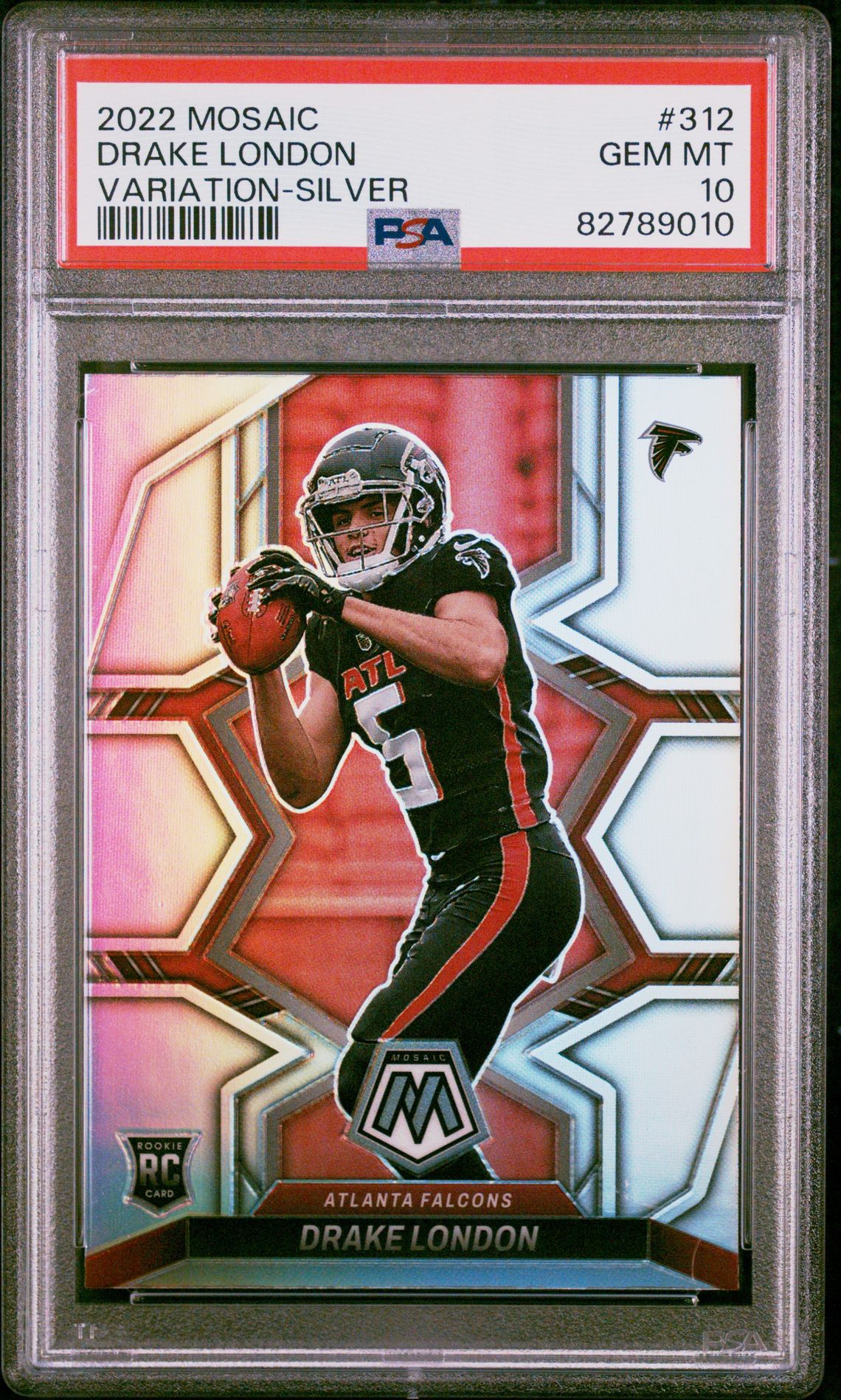 2022 Panini PANINI MOSAIC VARIATION-SILVER #312 Drake London front