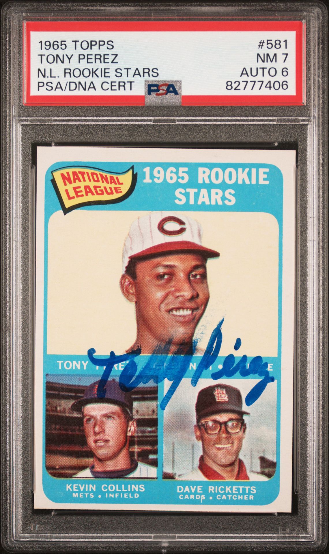 1965 Topps TOPPS N.L. ROOKIE STARS #581 Tony Perez front