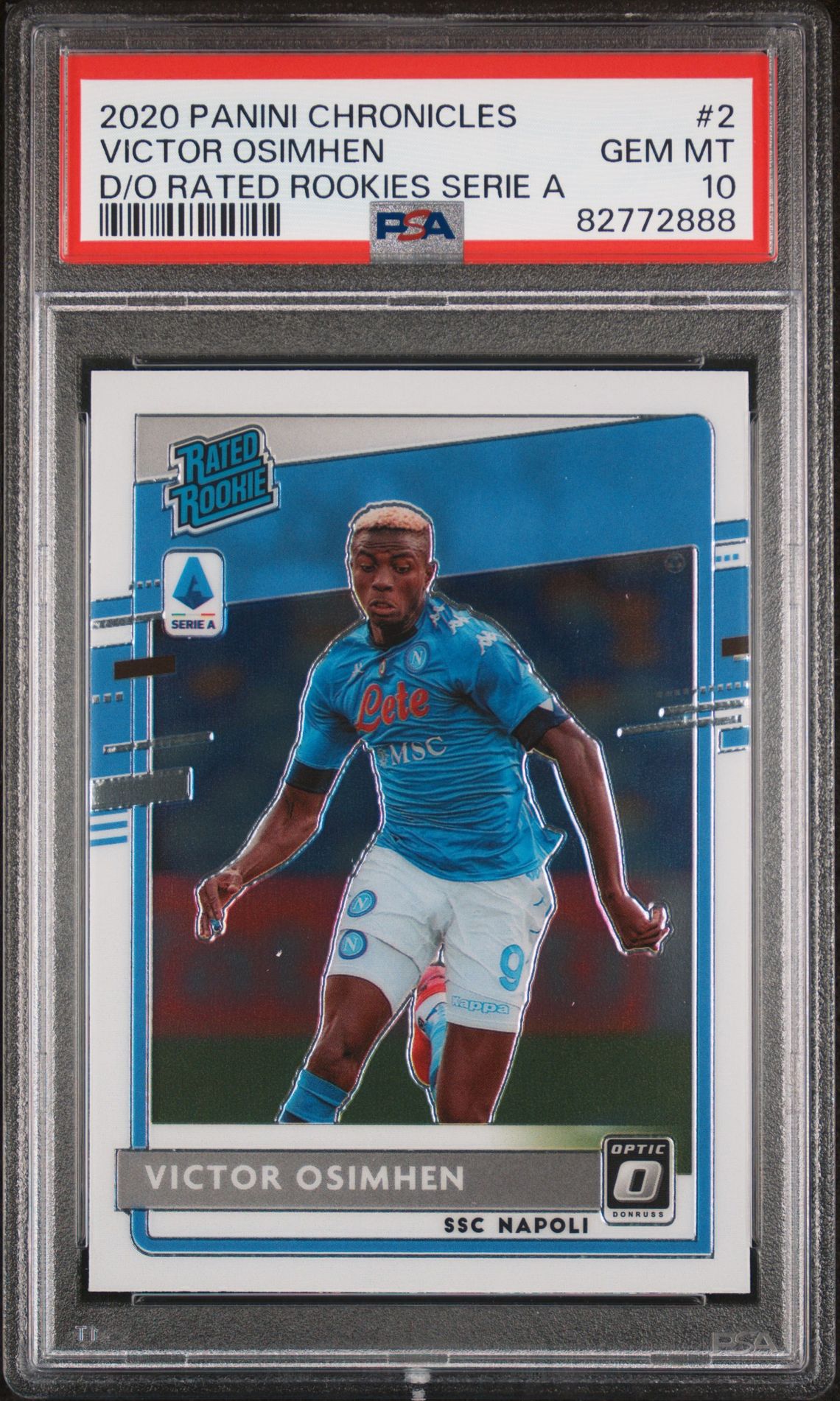 2020 Panini PANINI CHRONICLES DONRUSS OPTIC RATED ROOKIES SERIE A D/O RATED ROOKIES SERIE A #2 Victor Osimhen front