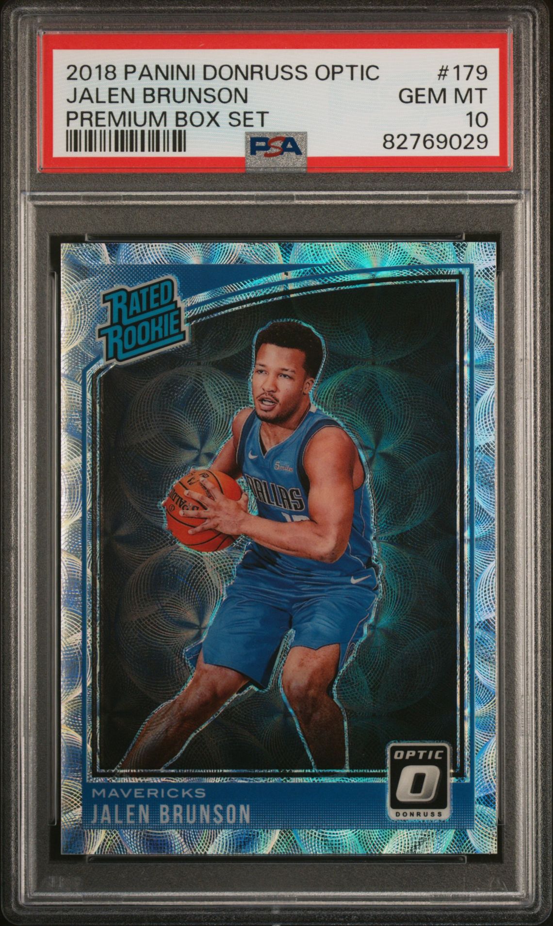 2018 Panini PANINI DONRUSS OPTIC PREMIUM BOX SET #179 Jalen Brunson front