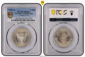 1926-A 3 Mk Lubeck J-323 MS66