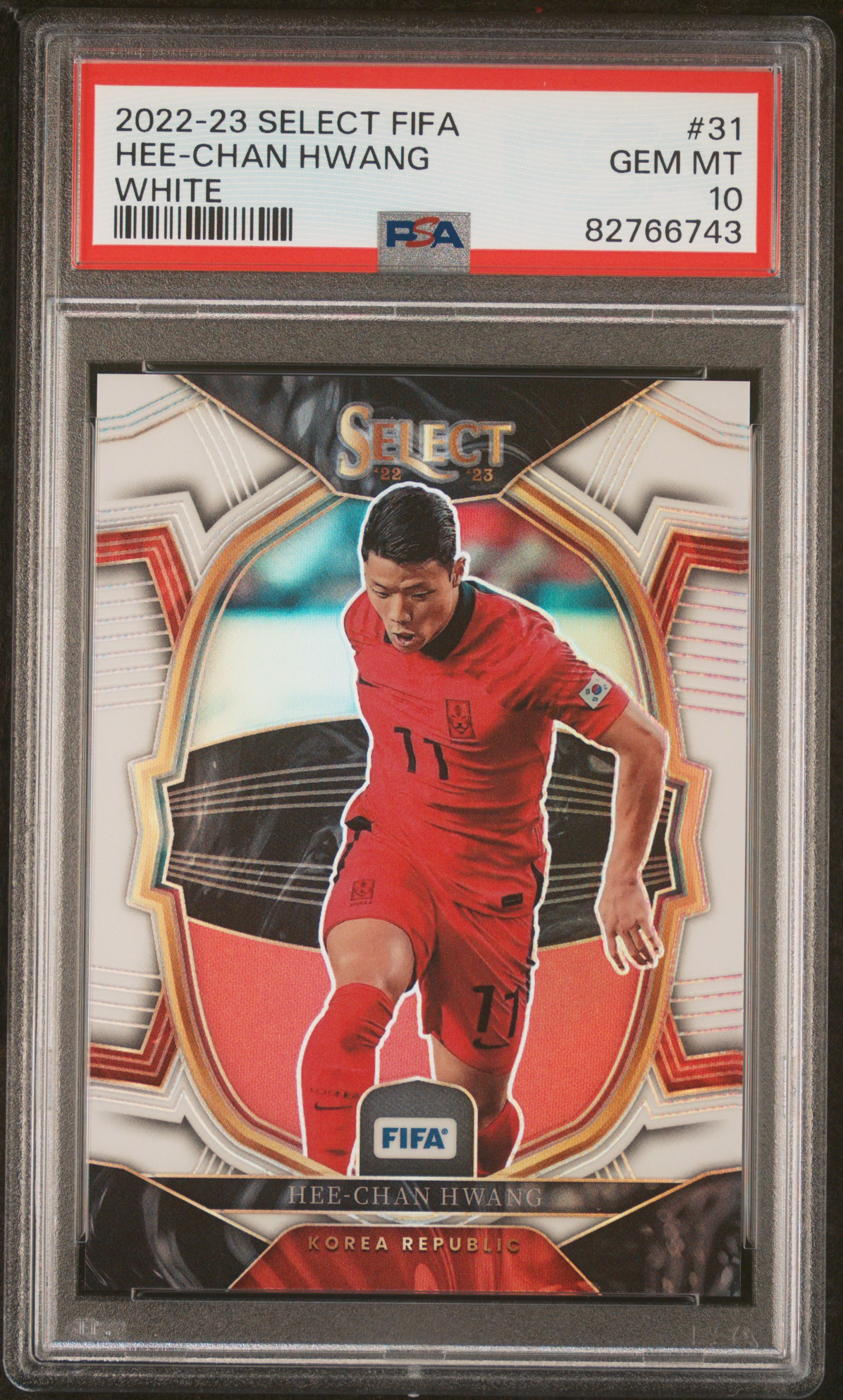 2022 #31 Hee-Chan Hwang PSA 10 Panini Select FIFA