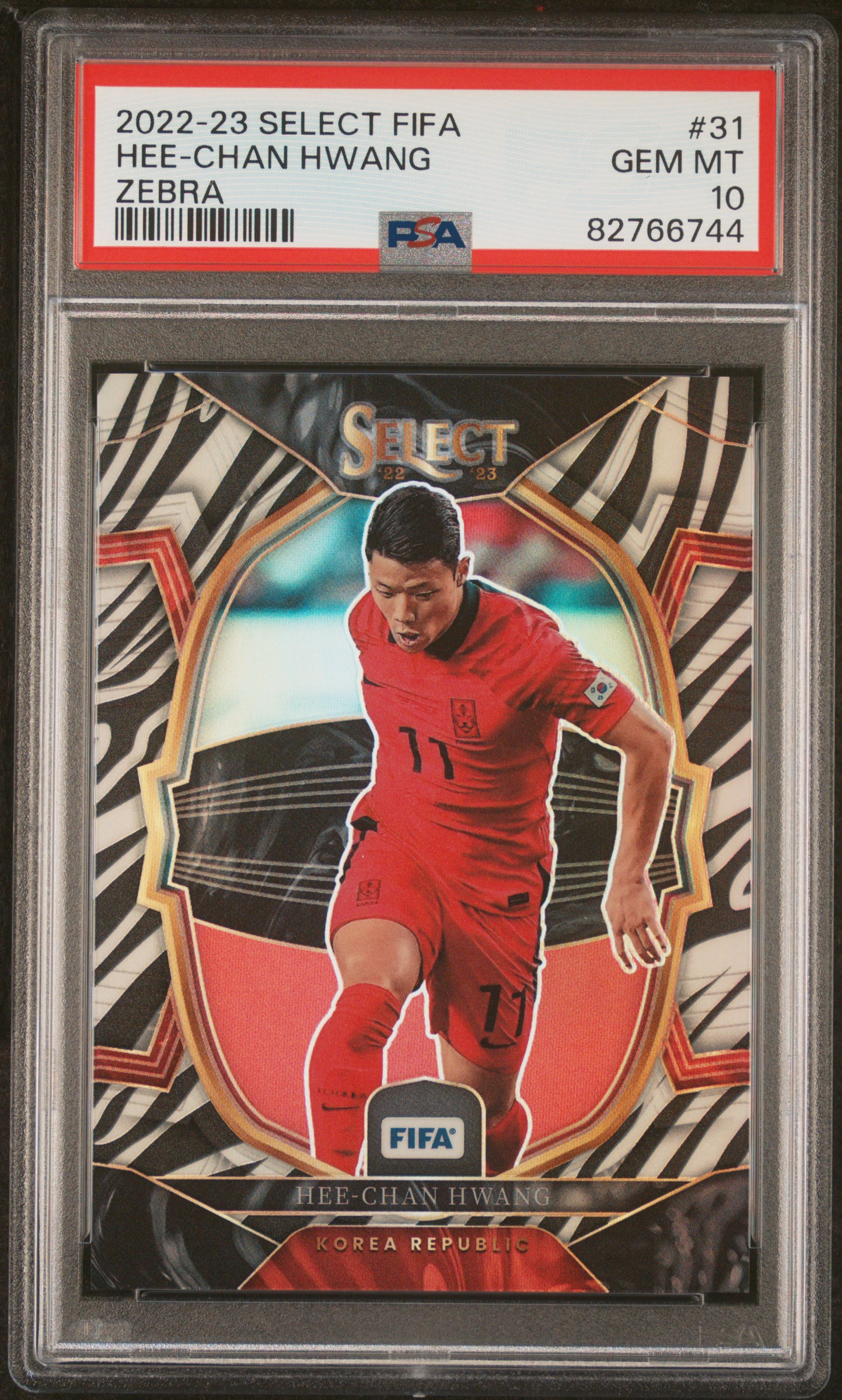 2022 #31 Hee-Chan Hwang PSA 10 Panini Select FIFA