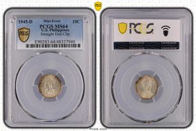 1945-D 10C MS64
