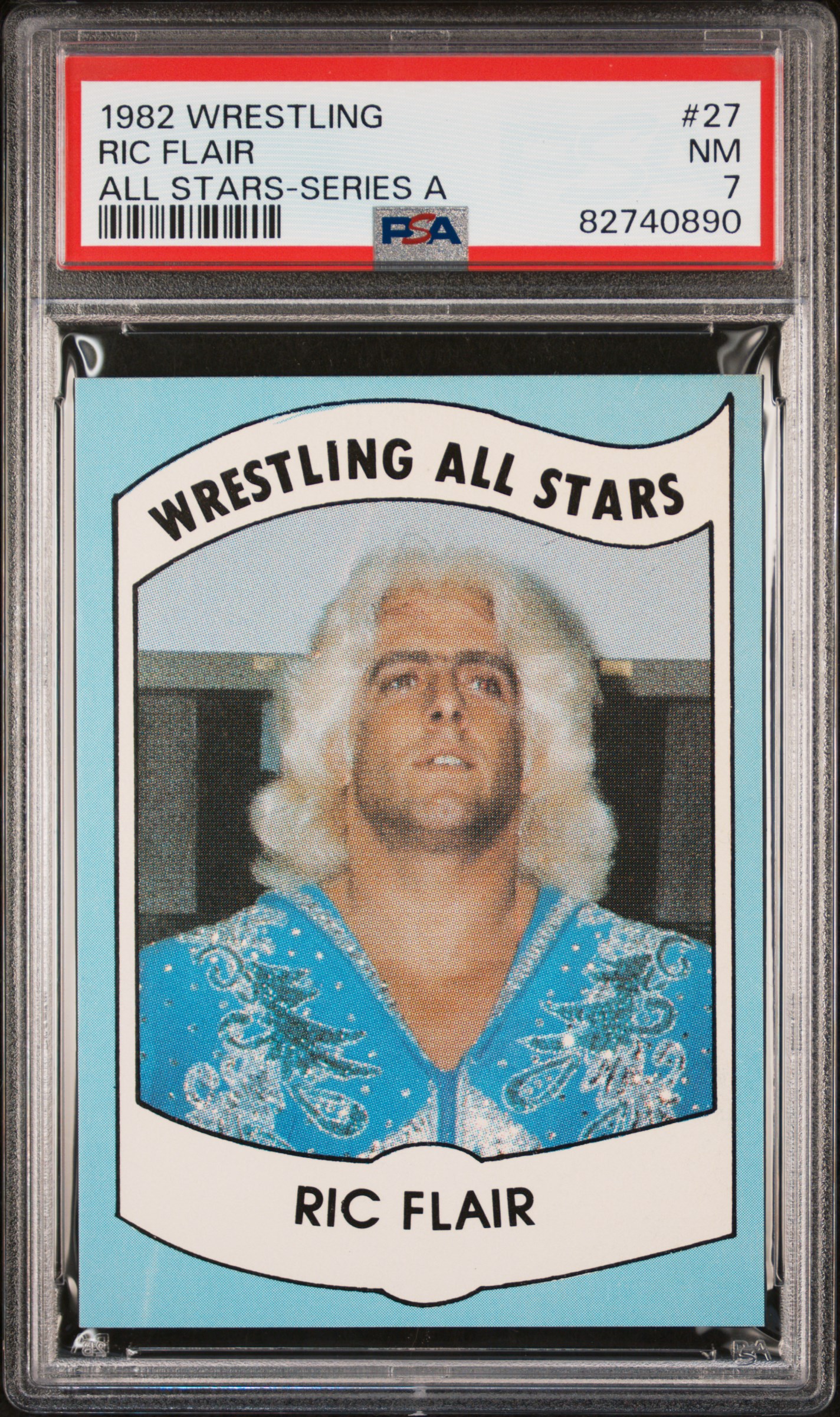 1982 Wrestling All-Stars Series A 27 Ric Flair – PSA NM 7