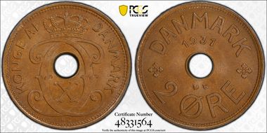 1931-N GJ 2 Øre MS65BN