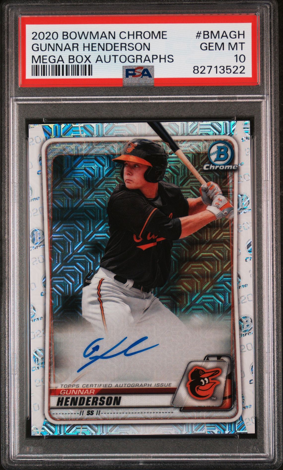2020 Bowman BOWMAN CHROME MEGA BOX AUTOGRAPHS #BMAGH Gunnar Henderson front