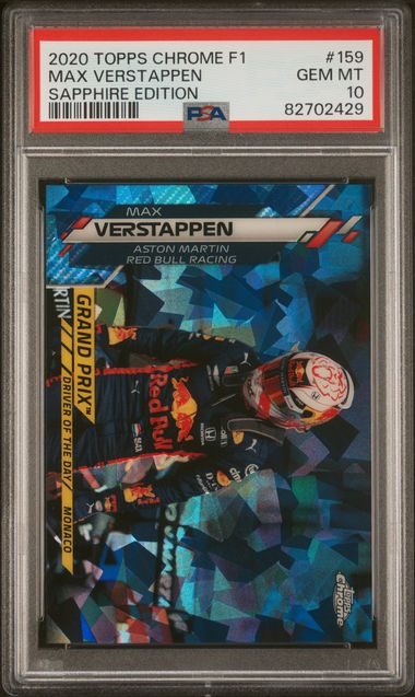 2020 Topps Chrome F1 Autographs Red Refractor #F1A-MV Max Verstappen Signed  Rookie Card (#3/5) – PSA MINT 9, PSA/DNA 10 – Pop 1 on Goldin Auctions