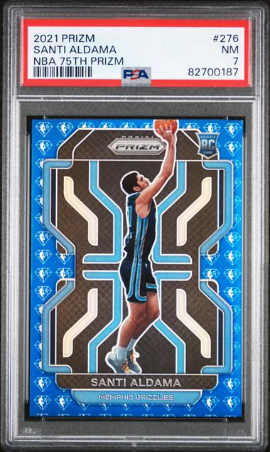 2021-22 Panini Prizm NBA 75th Prizm #276 Santi Aldama Rookie Card