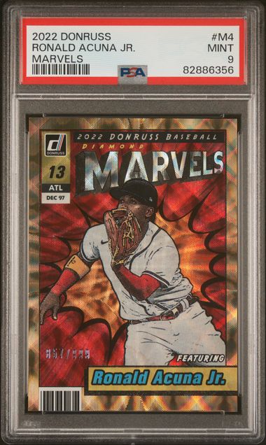 2022 Donruss Donruss Marvels Bronze #M4 Ronald Acuña Jr. front