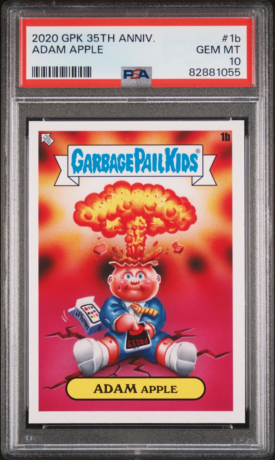 2020 Topps GARBAGE PAIL KIDS 35TH ANNIVERSARY #1B Adam Apple front