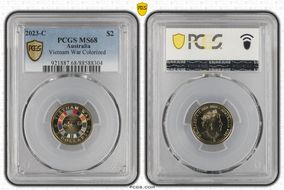 2023-C $2 Vietnam War Colorized MS68