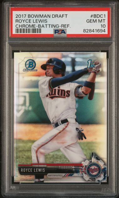 2017 Bowman Bowman Draft Refractor #BDC-1 Royce Lewis front