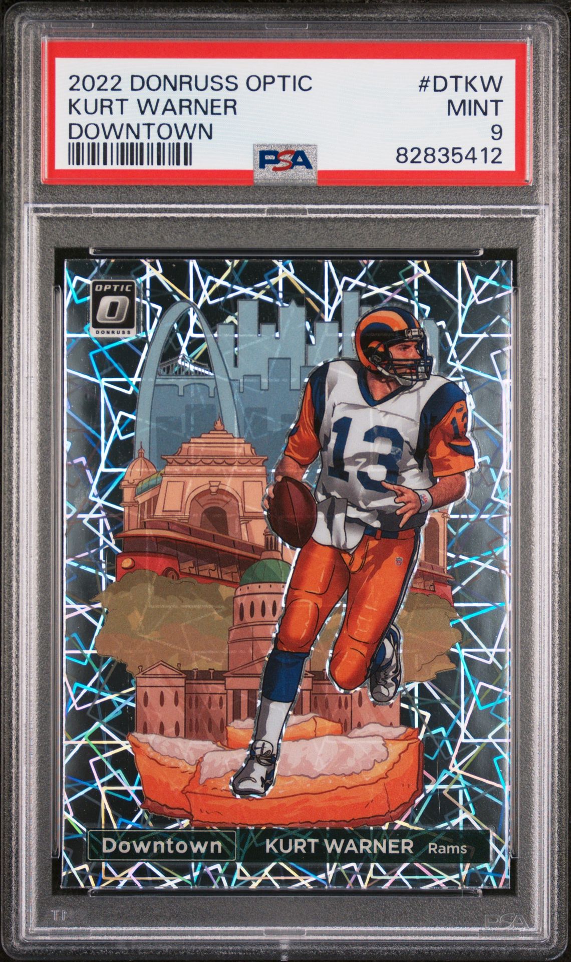 2022 Panini Panini Donruss Optic Downtown #DTKW Kurt Warner front