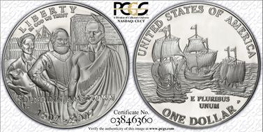 2007-P $1 Jamestown PR69DCAM