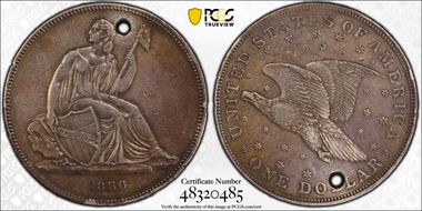 1836 $1 J-60 Original, Alignment I PR1