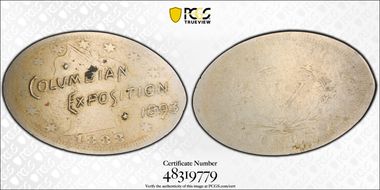 1893 Elongated M&D-3a Columbian Expo AU55