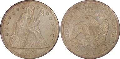 1868 $1 MS60