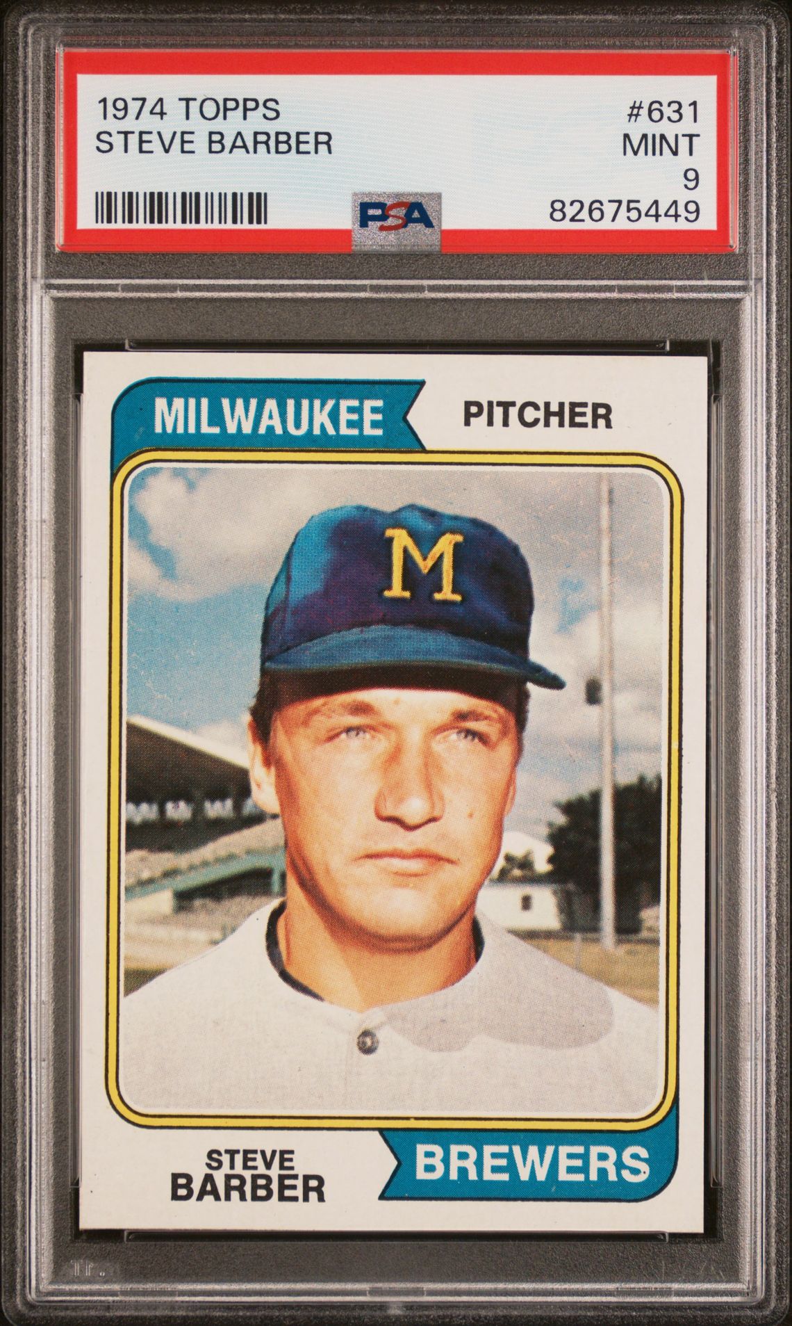 1974 Topps TOPPS #631 Steve Barber front