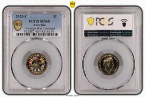 2023-C $2 Vietnam War Colorized MS68