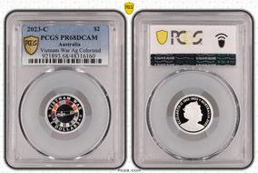 2023-C $2 Vietnam War Colorized  Ag PR68DCAM
