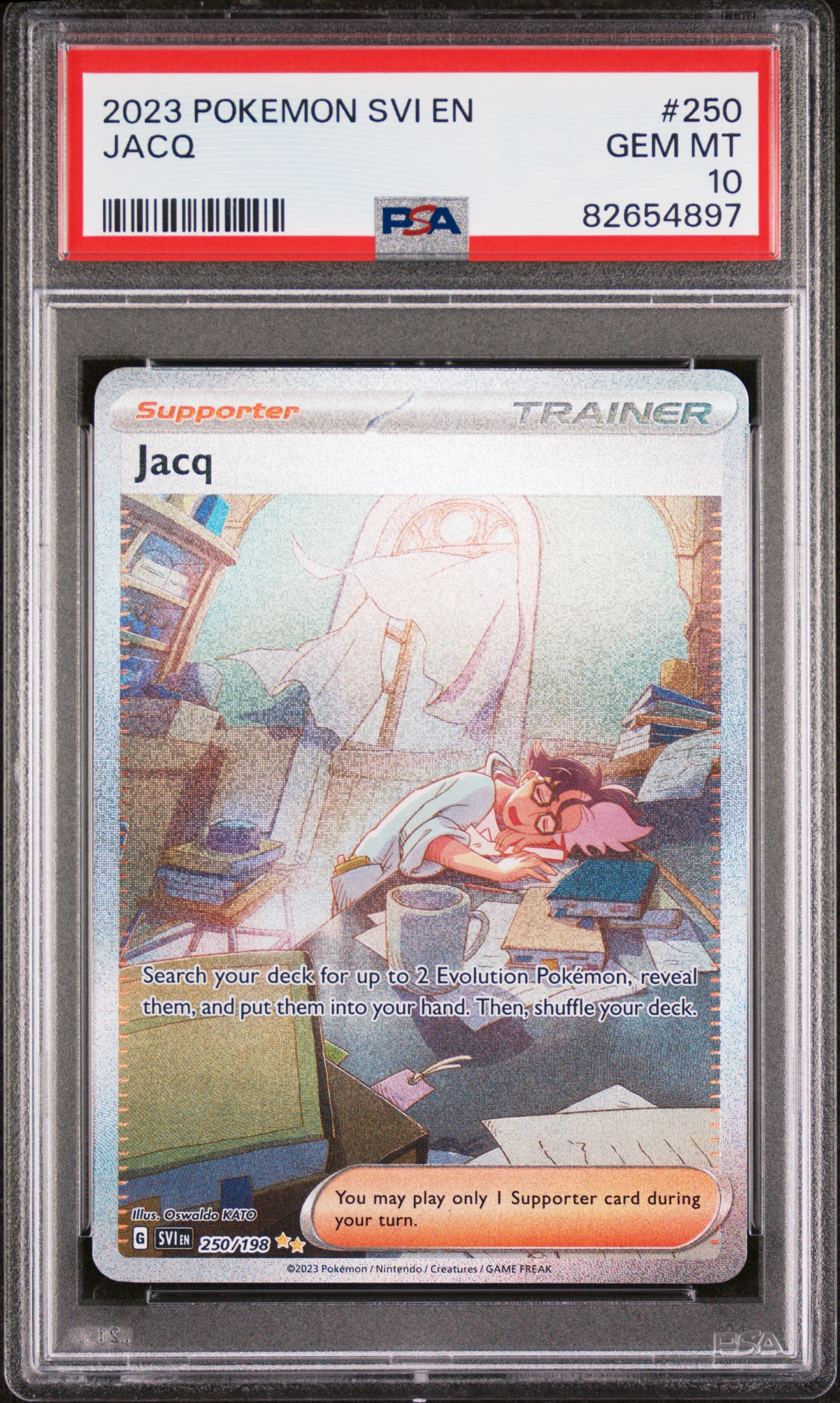 Jacq 2023 Scarlet & Violet #250/198 Special Illustration Rare PSA 10 ...