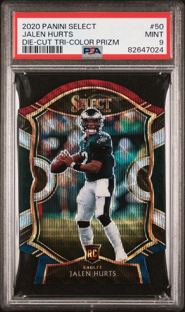 Jalen Hurts tri-color die 2024 cut SELECT RC