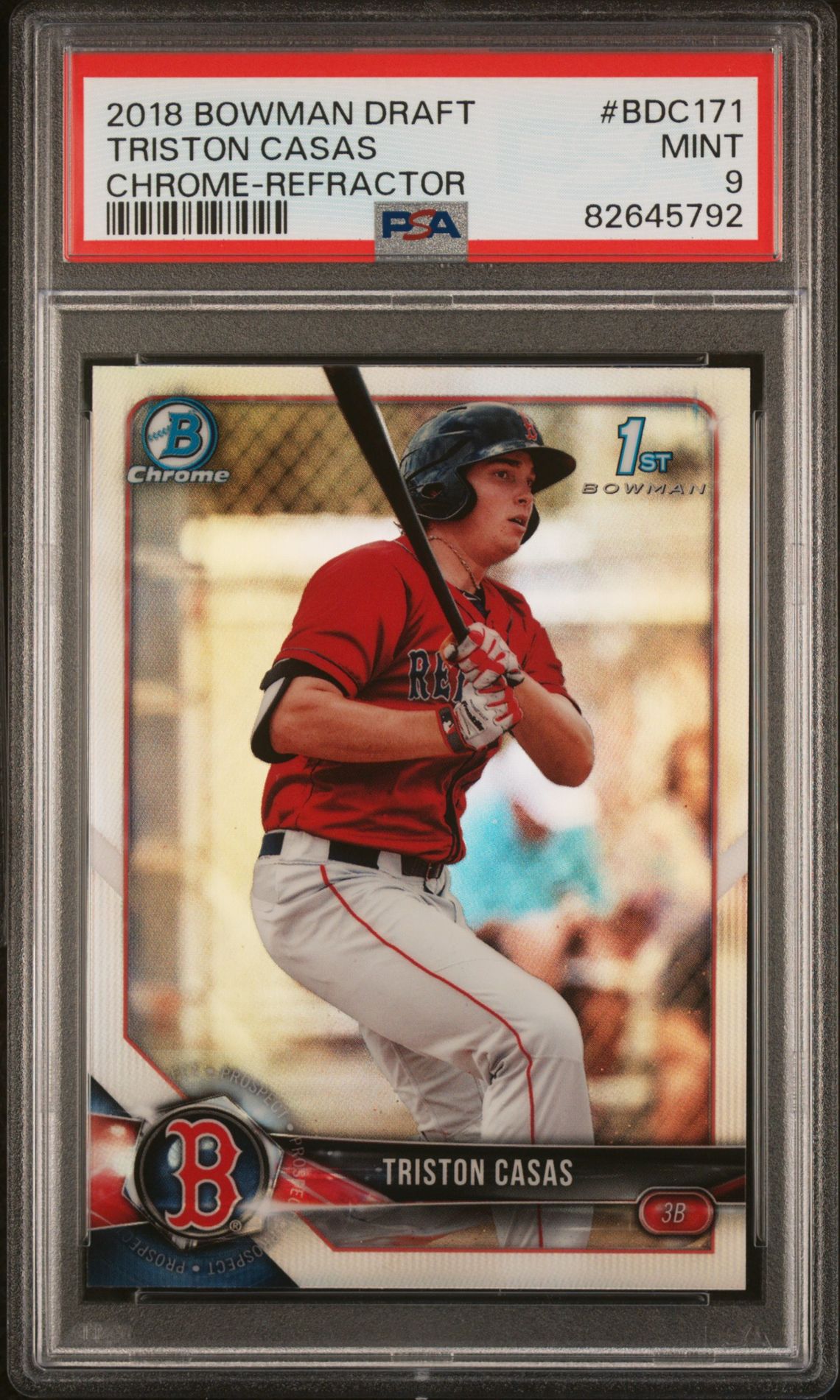 2018 Bowman BOWMAN DRAFT Refractor #BDC171 Triston Casas front