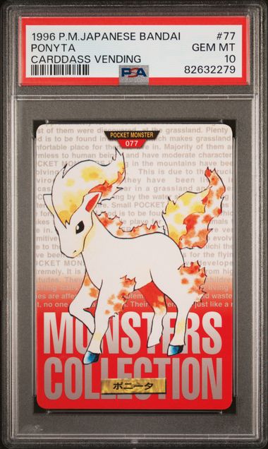 Ponyta card PSA 10, cert 82632279