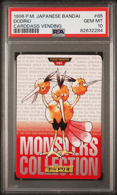 Dodrio card PSA 10, cert 82632284