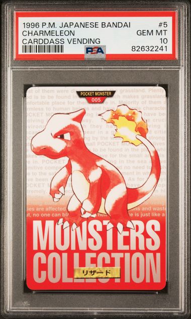 Charmeleon card PSA 10, cert 82632241