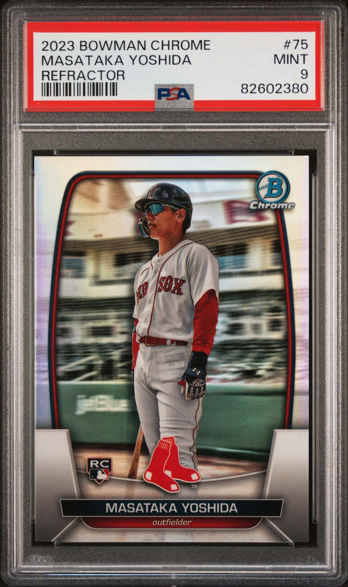 2023 BOWMAN CHROME Refractor #75 Masataka Yoshida front