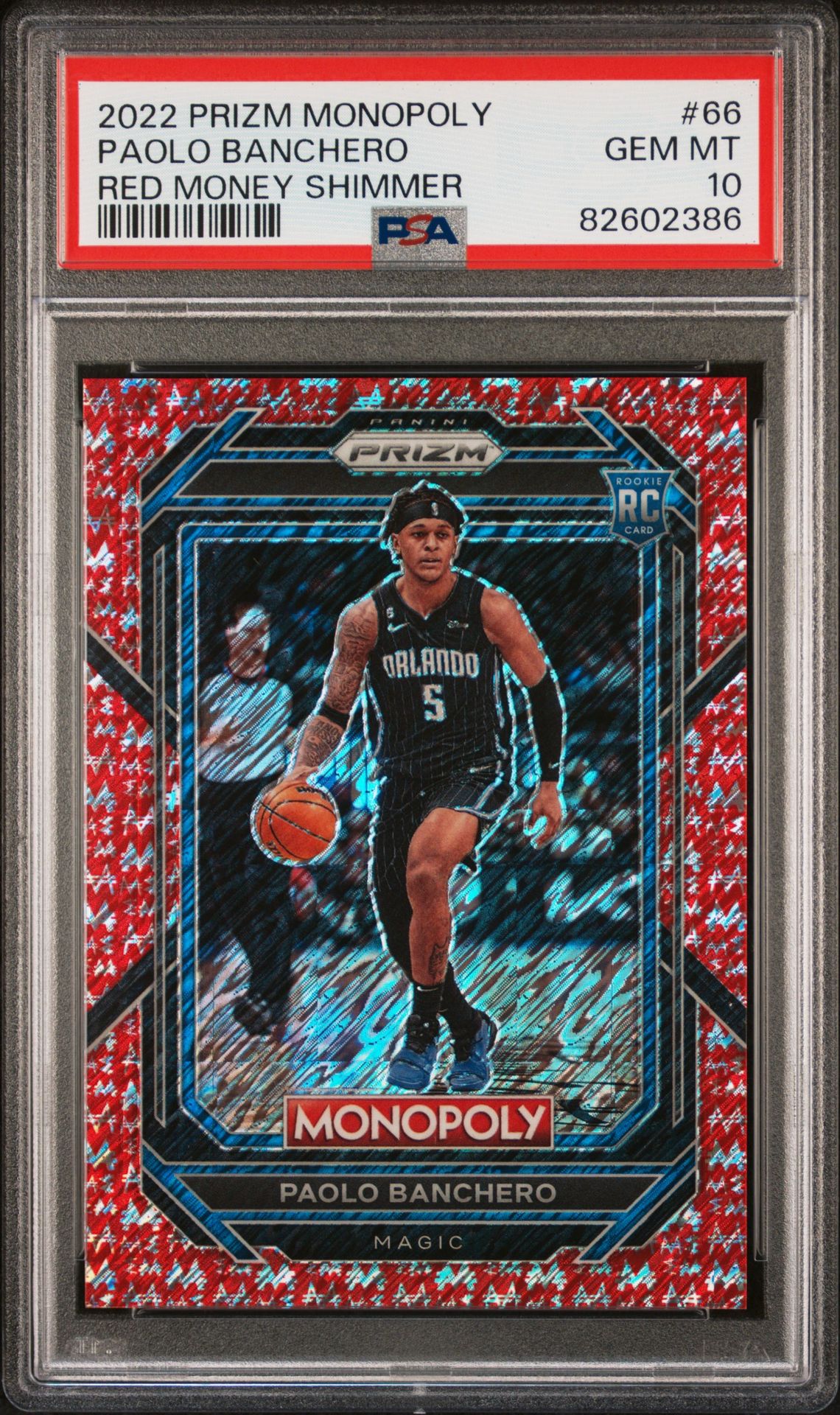 2022 Panini PANINI PRIZM MONOPOLY BROWN PRIZM #66 Paolo Banchero front