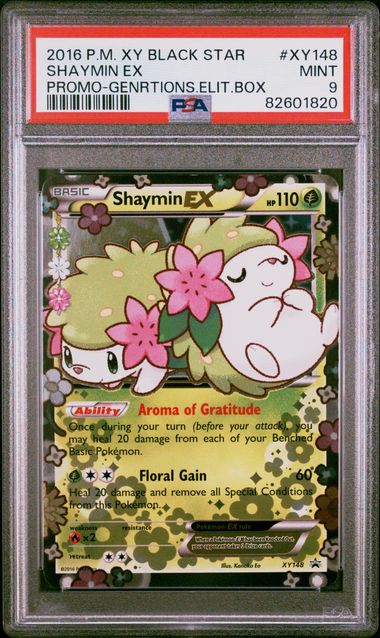 2016 Pokemon Xy Black Star Promo Generations Elite Trainer Box #XY148  Shaymin Ex – PSA MINT 9 on Goldin Auctions