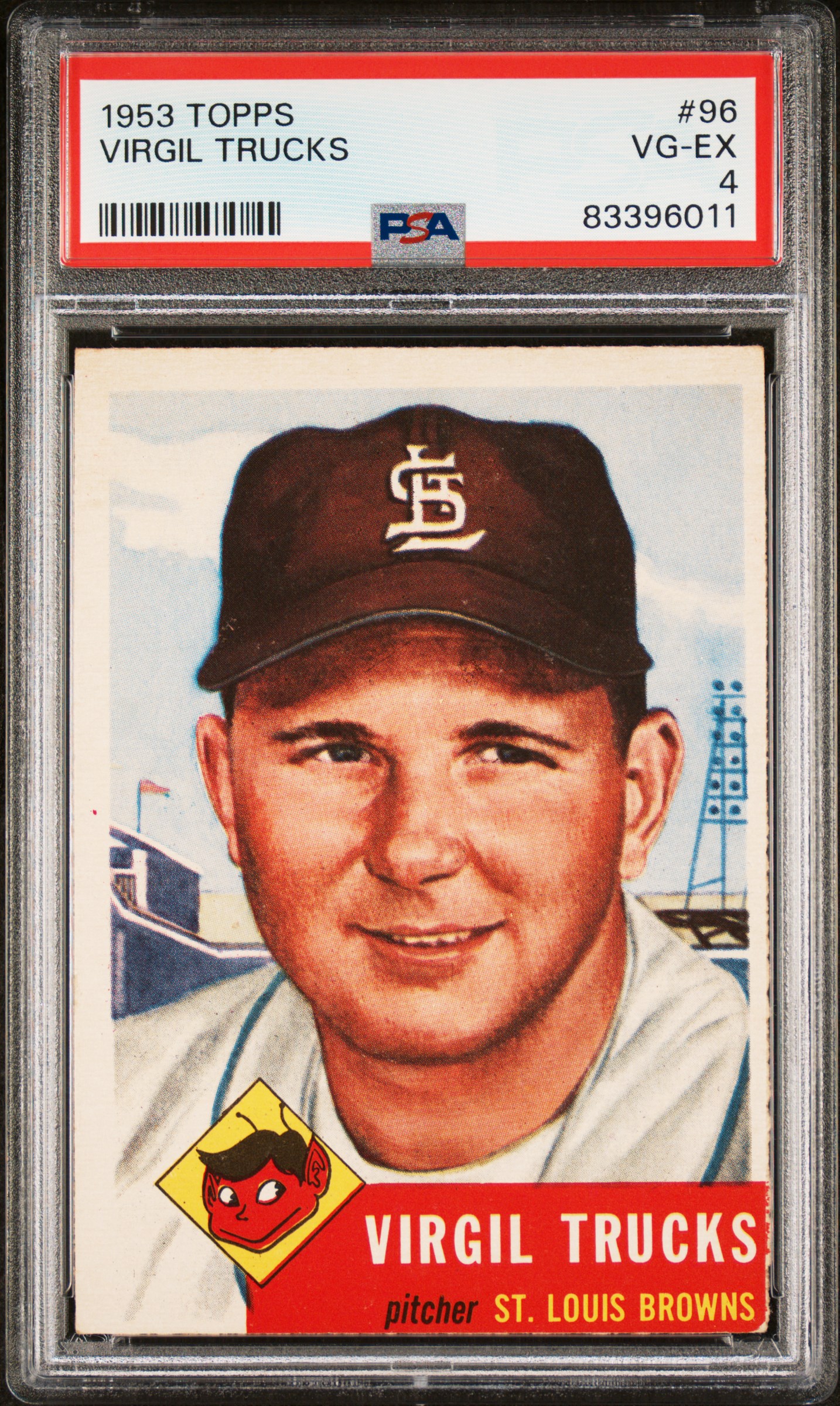 1953 TOPPS #96 VIRGIL TRUCKS