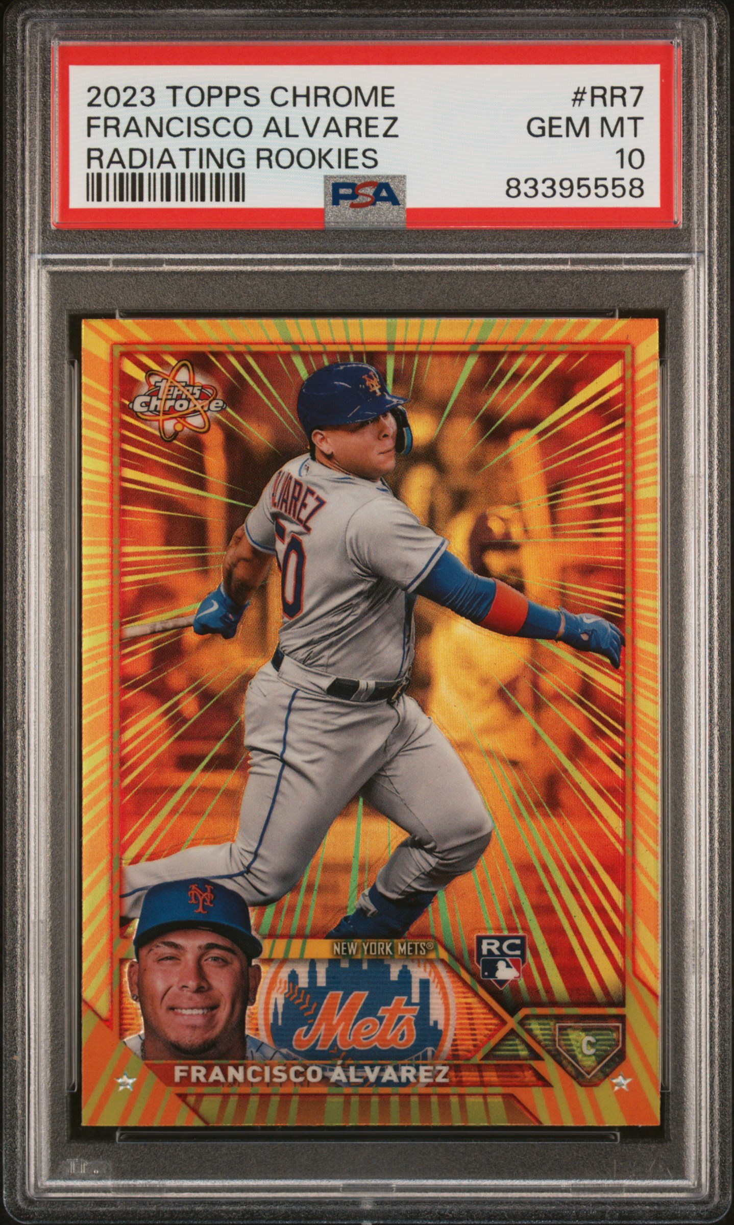 2023 TOPPS CHROME RADIATING ROOKIES #RR7 FRANCISCO ALVAREZ