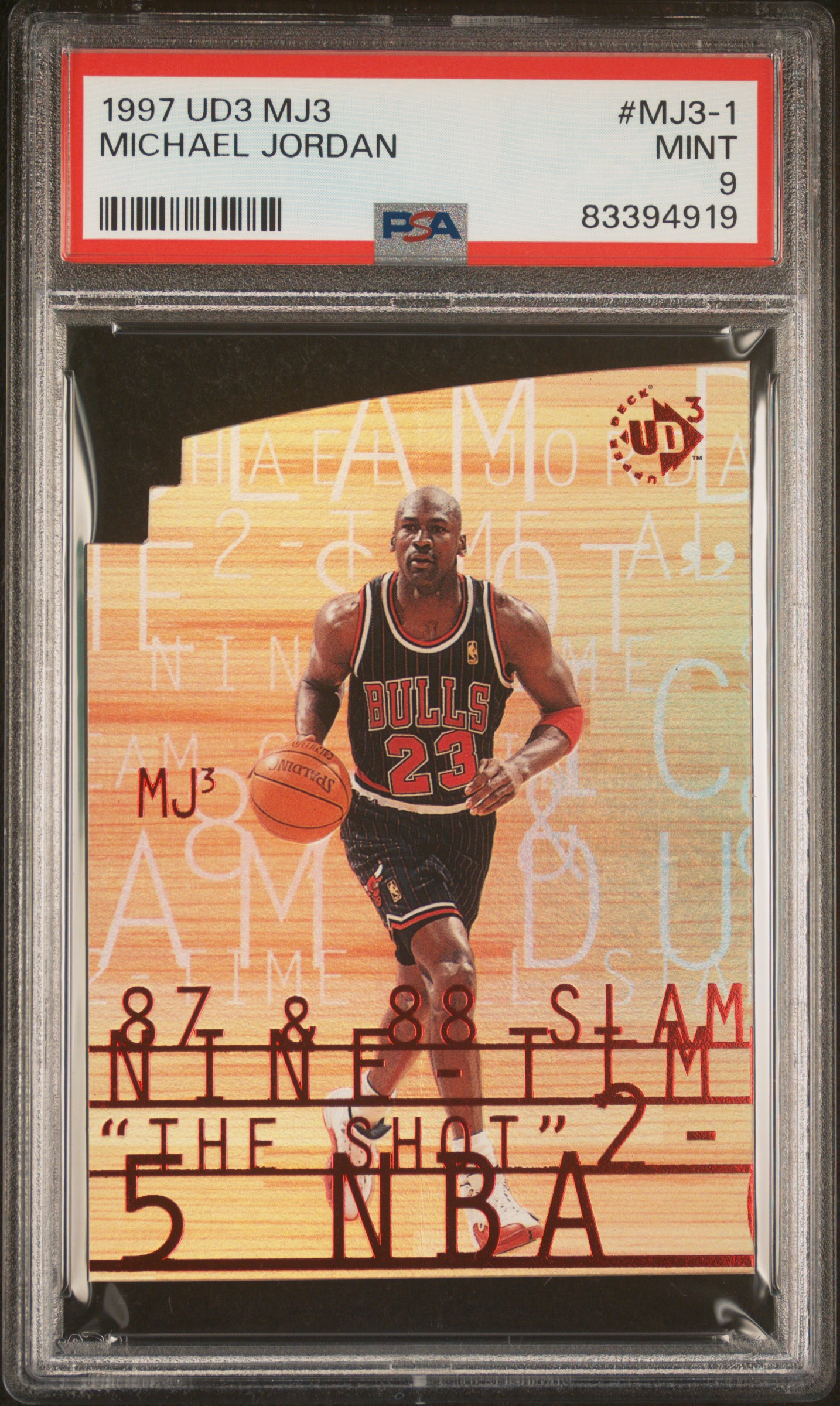 1997 UD3 MJ3 #MJ3-1 MICHAEL JORDAN