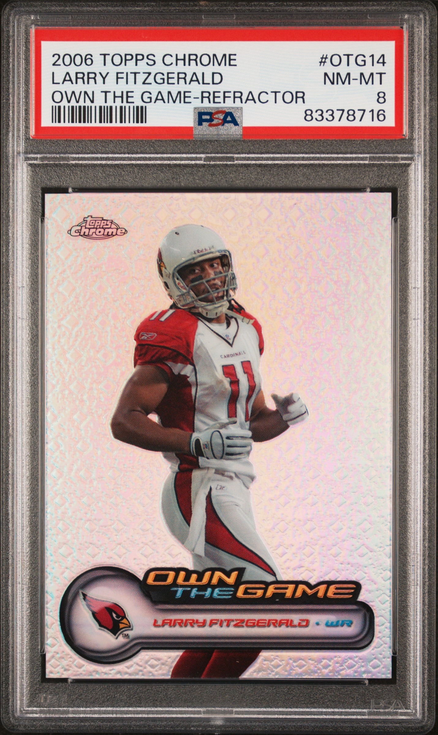 2006 TOPPS CHROME OWN THE GAME #OTG14 LARRY FITZGERALD OWN THE GAME-REFRACTOR