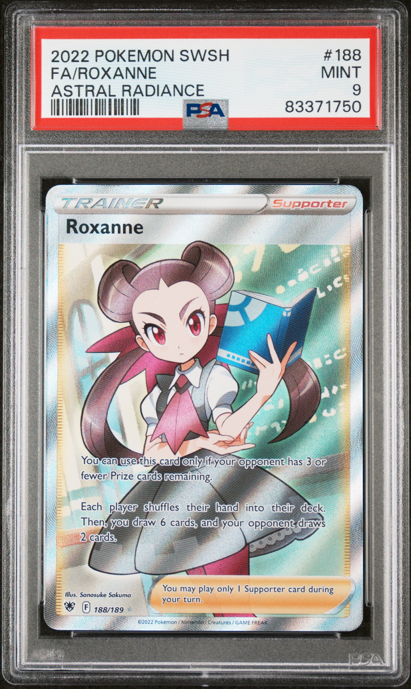 2022 POKEMON SWORD & SHIELD ASTRAL RADIANCE #188 FA/ROXANNE ASTRAL RADIANCE