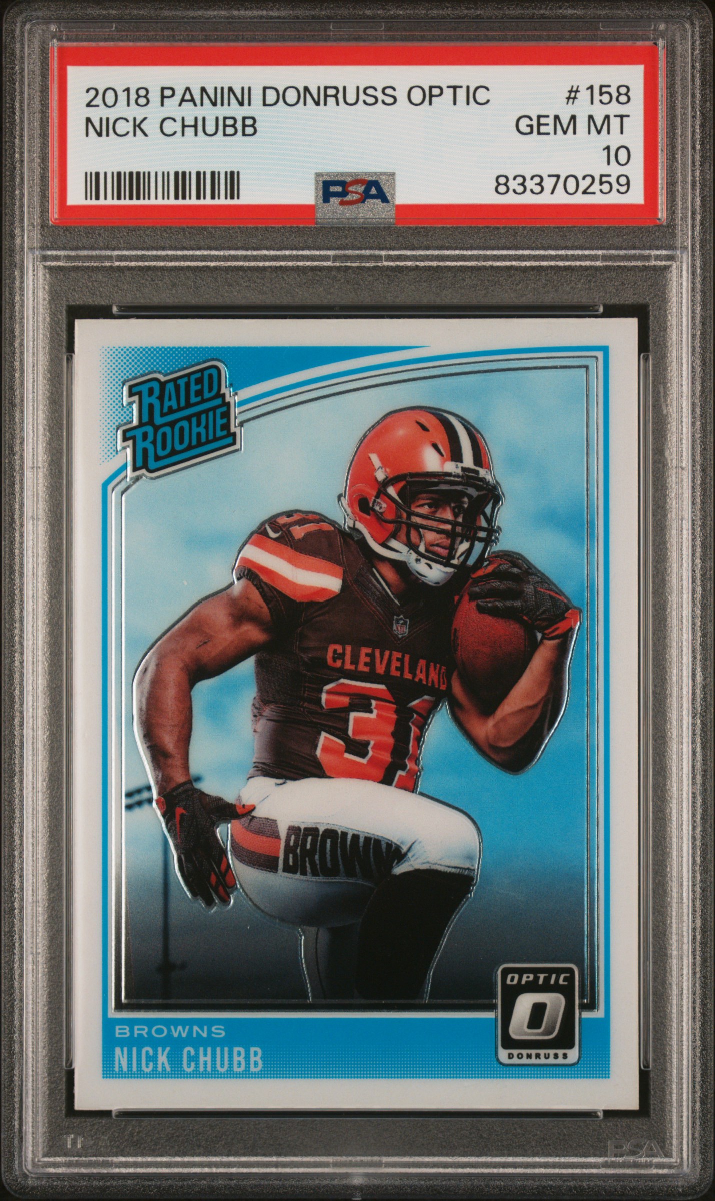 2018 PANINI DONRUSS OPTIC #158 NICK CHUBB