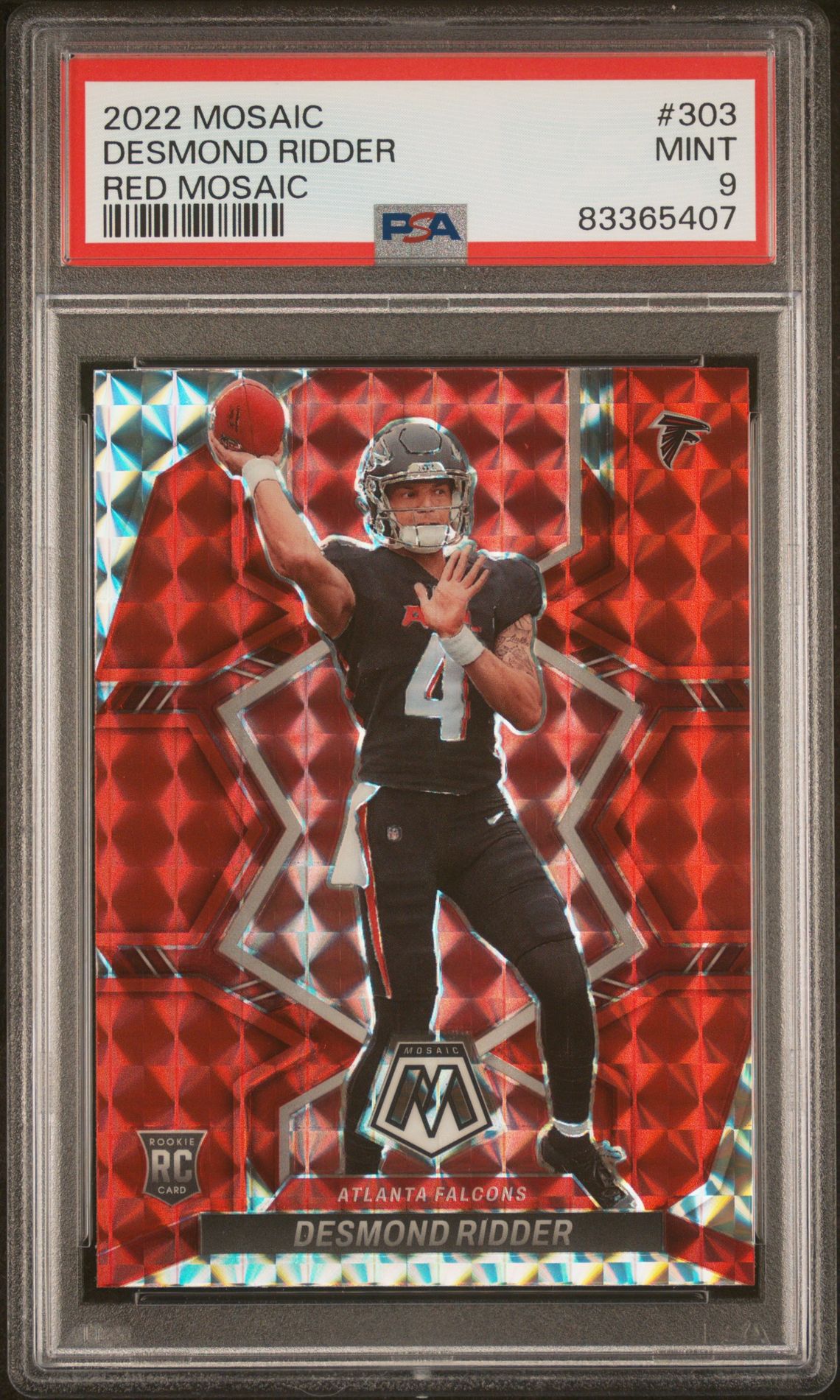 2022 Panini PANINI MOSAIC RED MOSAIC #303 Desmond Ridder front