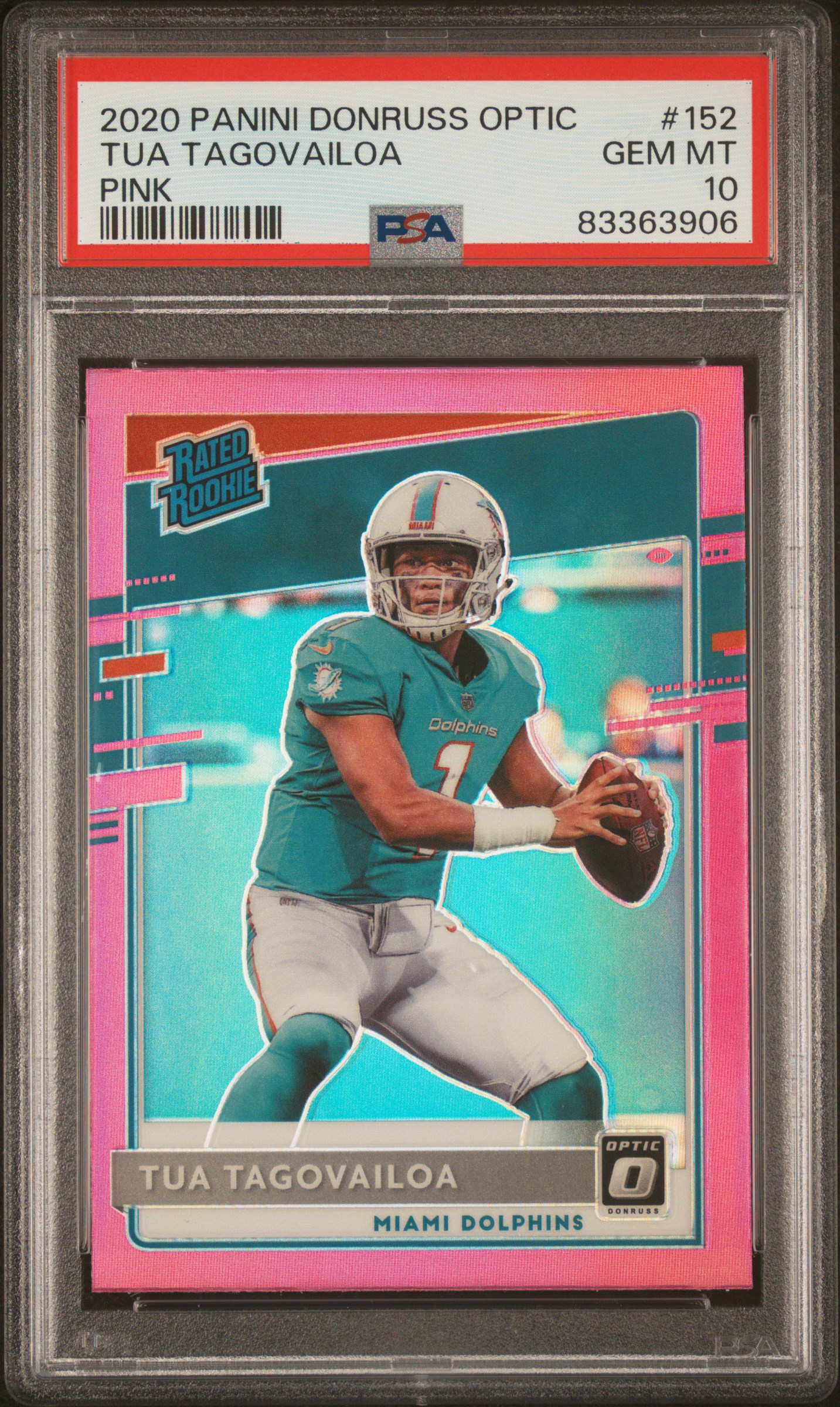 2020 PANINI DONRUSS OPTIC #152 TUA TAGOVAILOA PINK